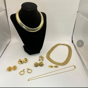 Gold tone custom jewelry lot